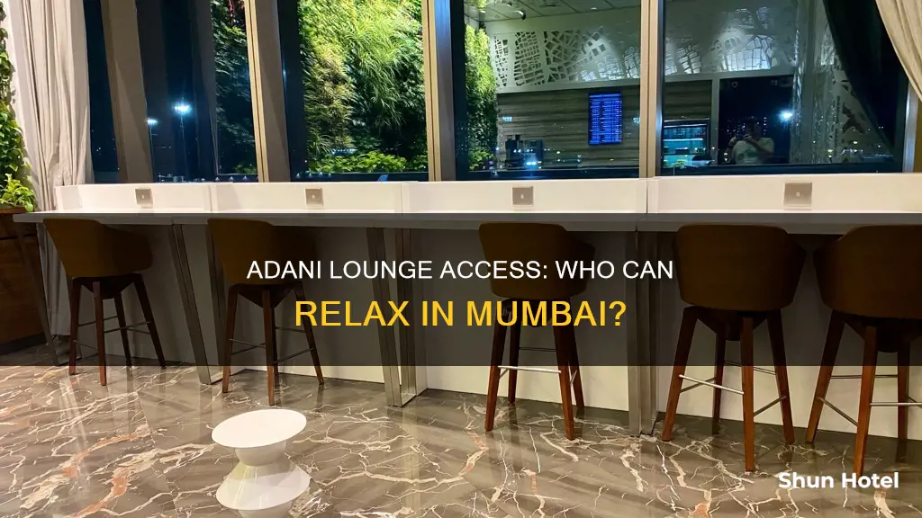 who can use adani lounge in mumbai airport