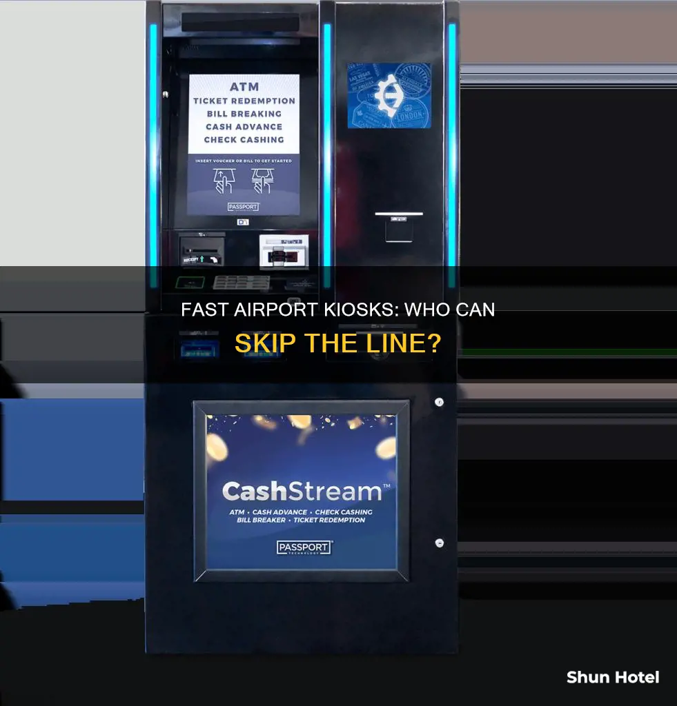 who can use fast kiosks for pasport control at airport