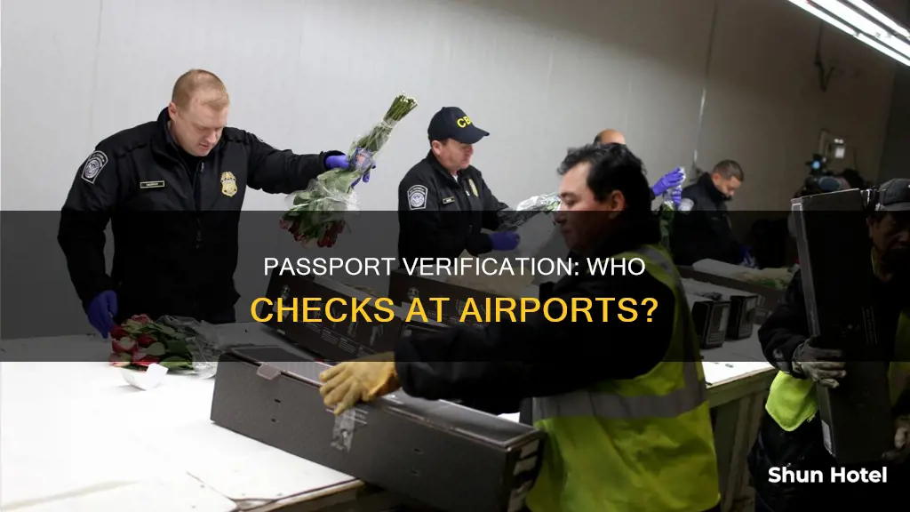 who check passport at the airport