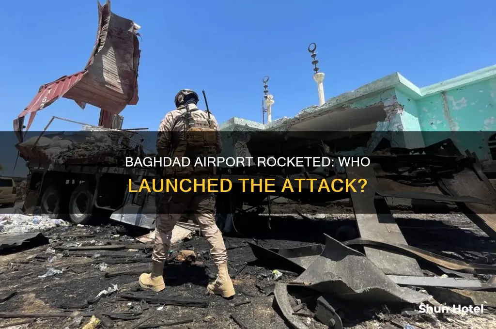 who fired rockets at baghdad airport