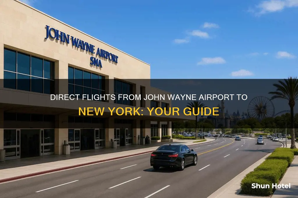 who flies direct from john wayne airport to new york
