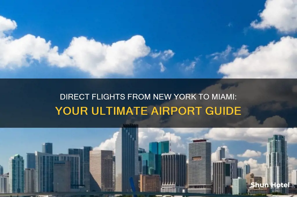 who flies direct miama from new york airports