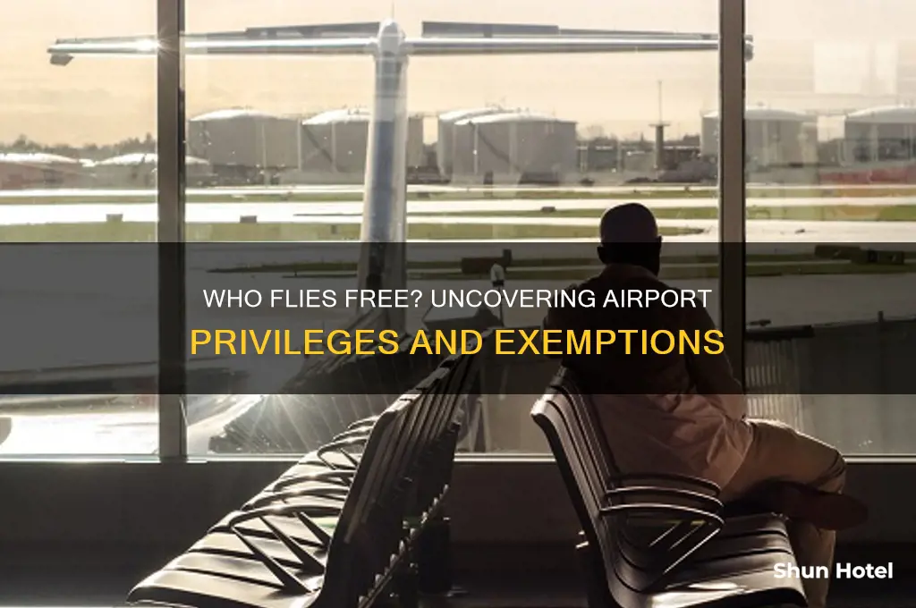 who flies free at airports