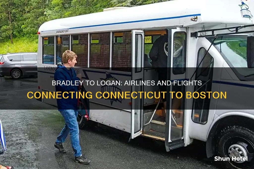 who flies from bradley airport to logan airport 3f