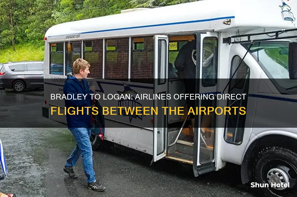 who flies from bradley airport to logan airport