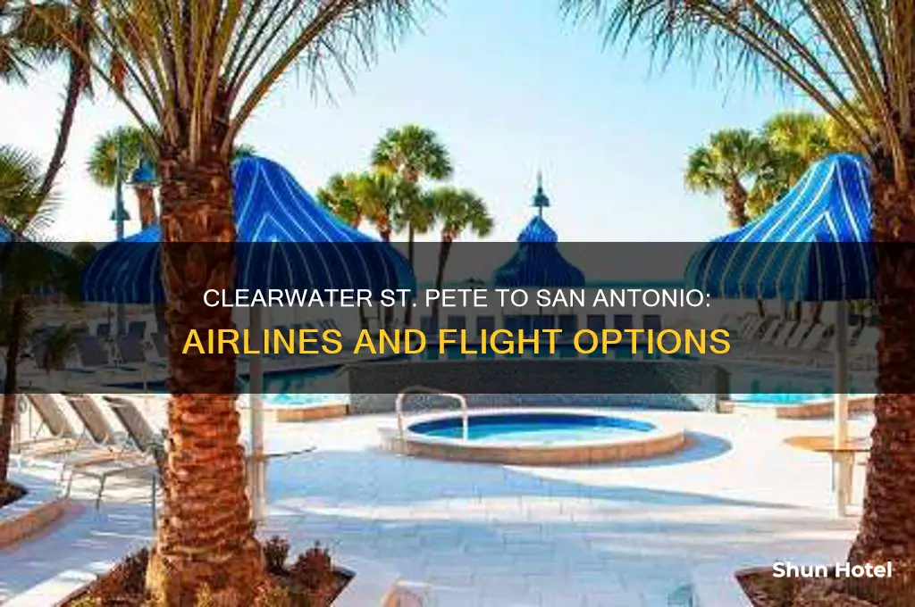 who flies from clearwater st pete airport to san antonio