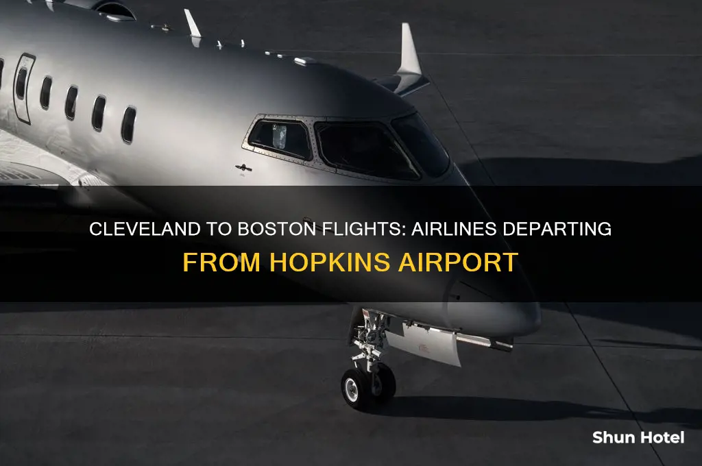 who flies from clev to boston from hopkins airport