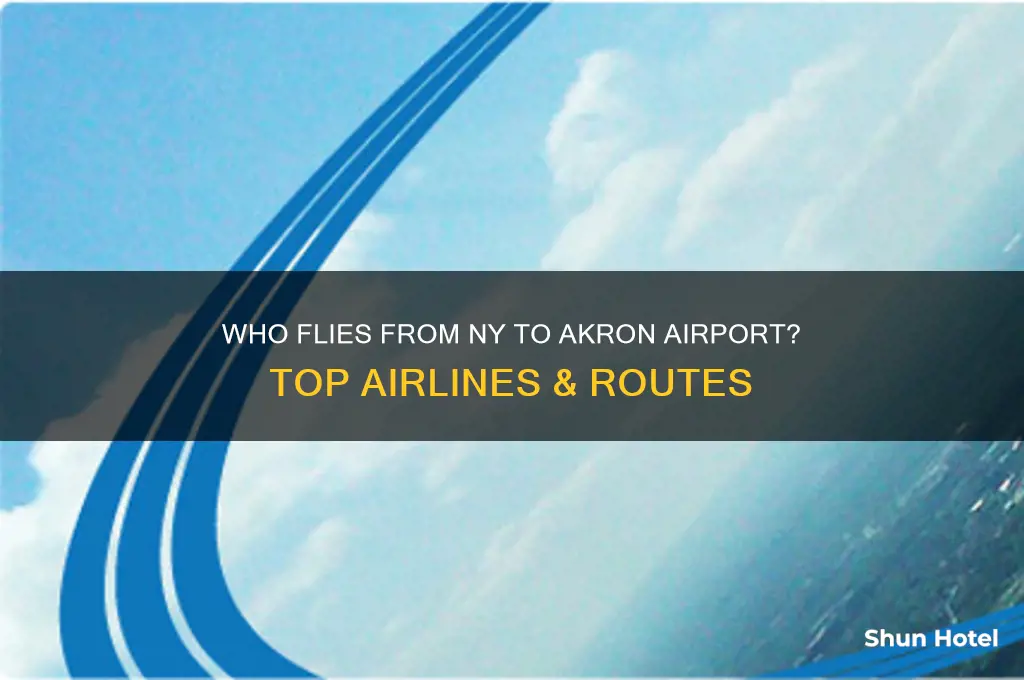 who flies from ny to akron airport