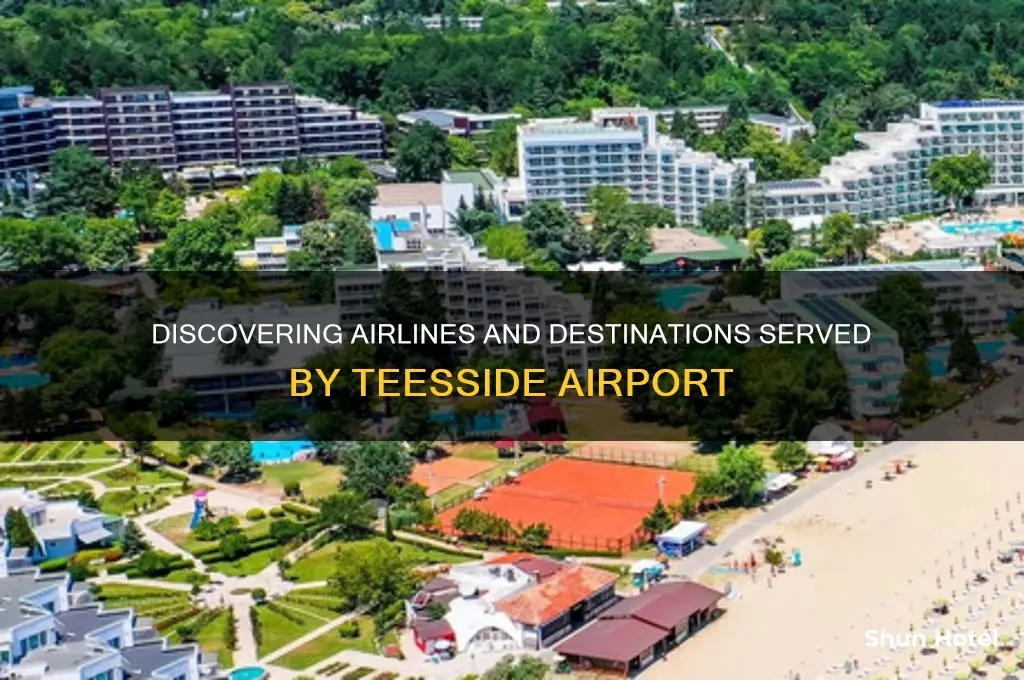 who flies from teesside airport