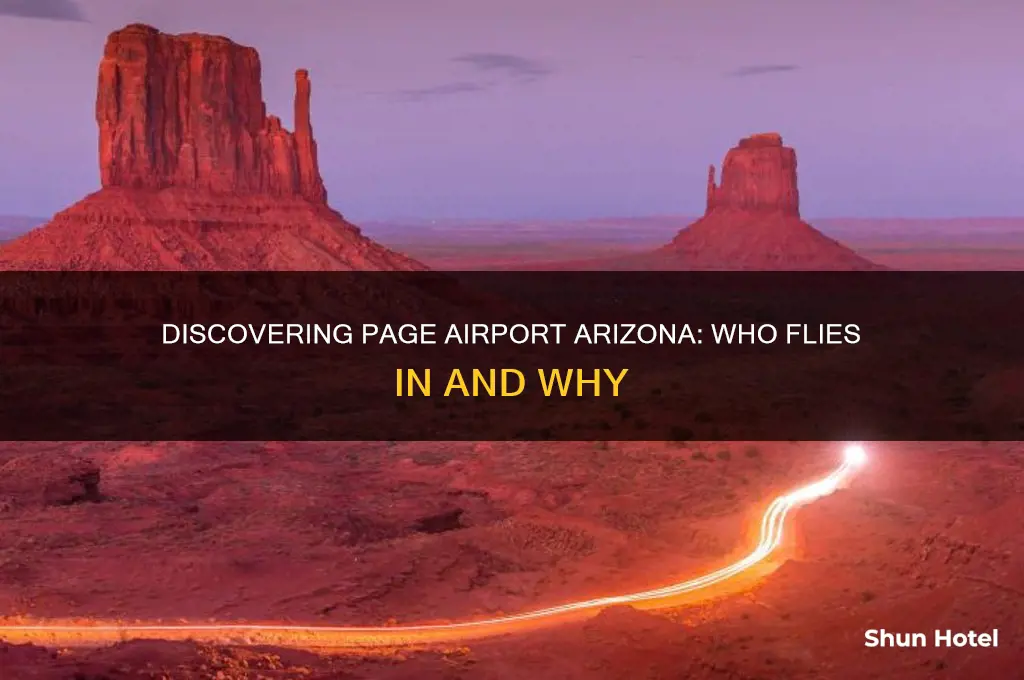 who flies into page airport arizona