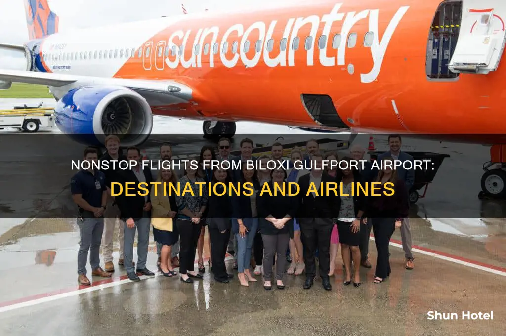who flies non stop out of biloxi gulfport airport