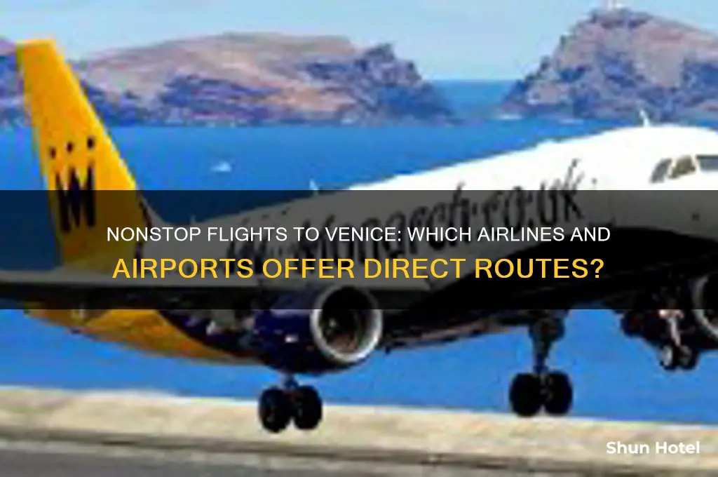 who flies non stop to venice from the airport