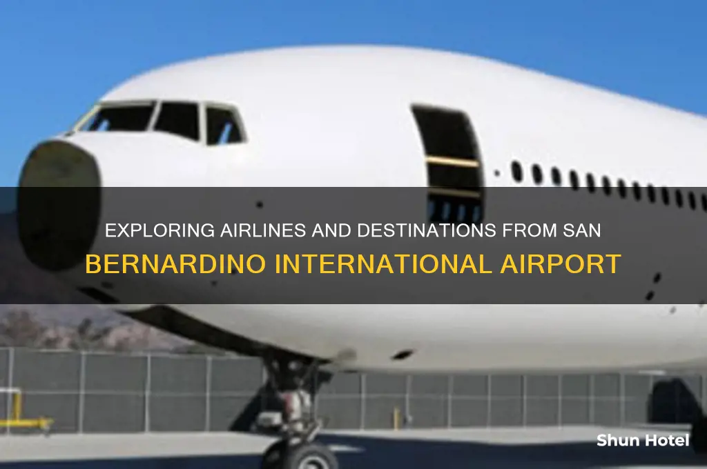 who flies out of san bernadino airport