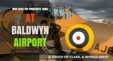 Who Pilots the Parachute Aircraft at Baldwyn Airport?
