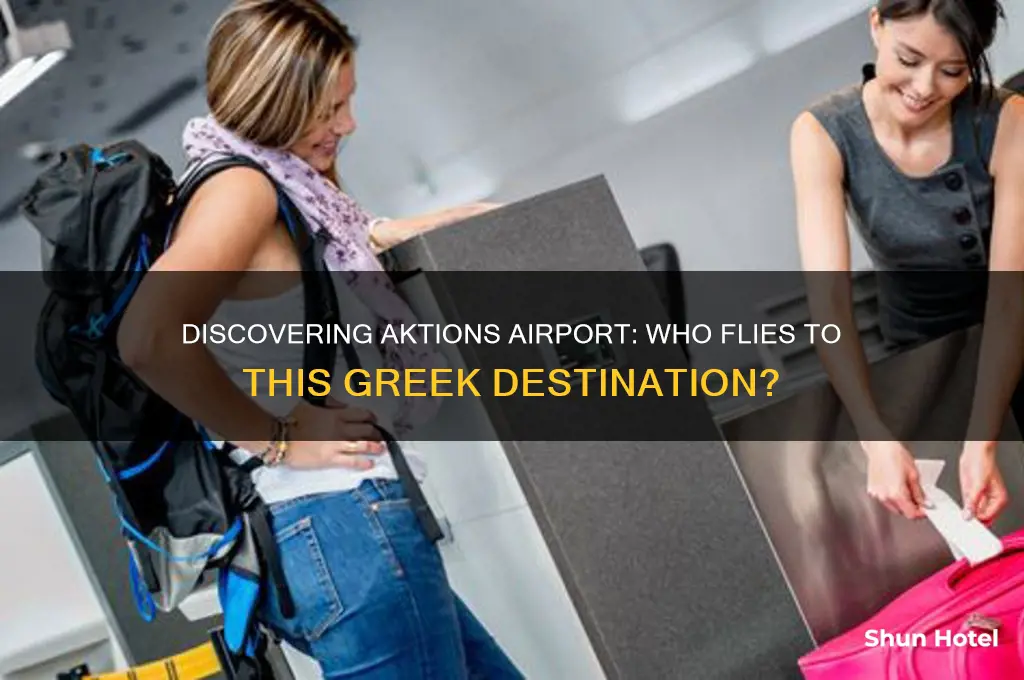 who flies to aktion airport
