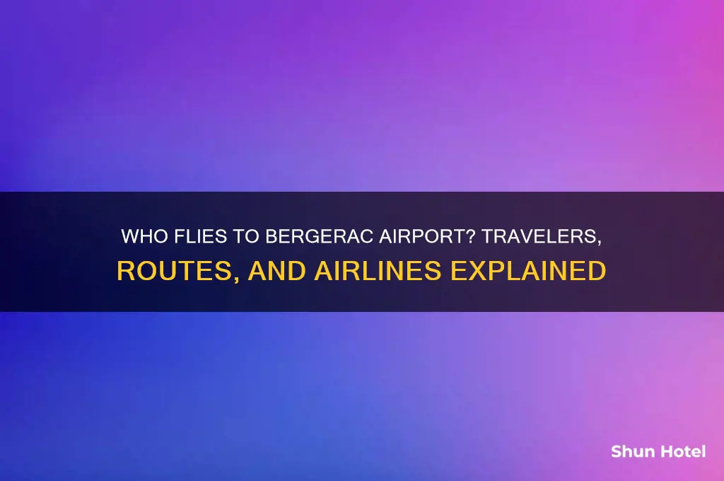 who flies to bergerac airport