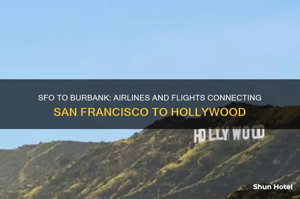 who flies to burbank airport from sfo