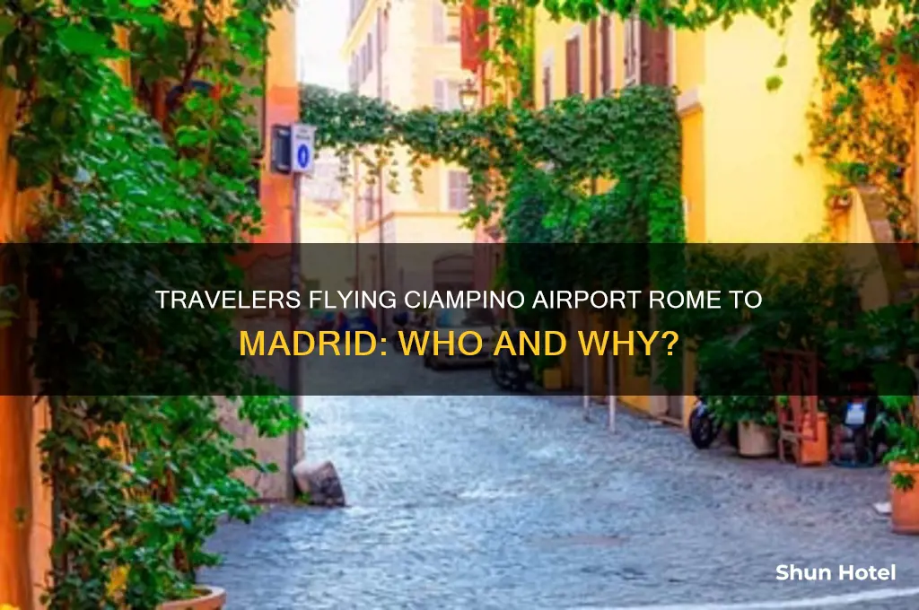 who flies to ciampino-airport-rome to madrid