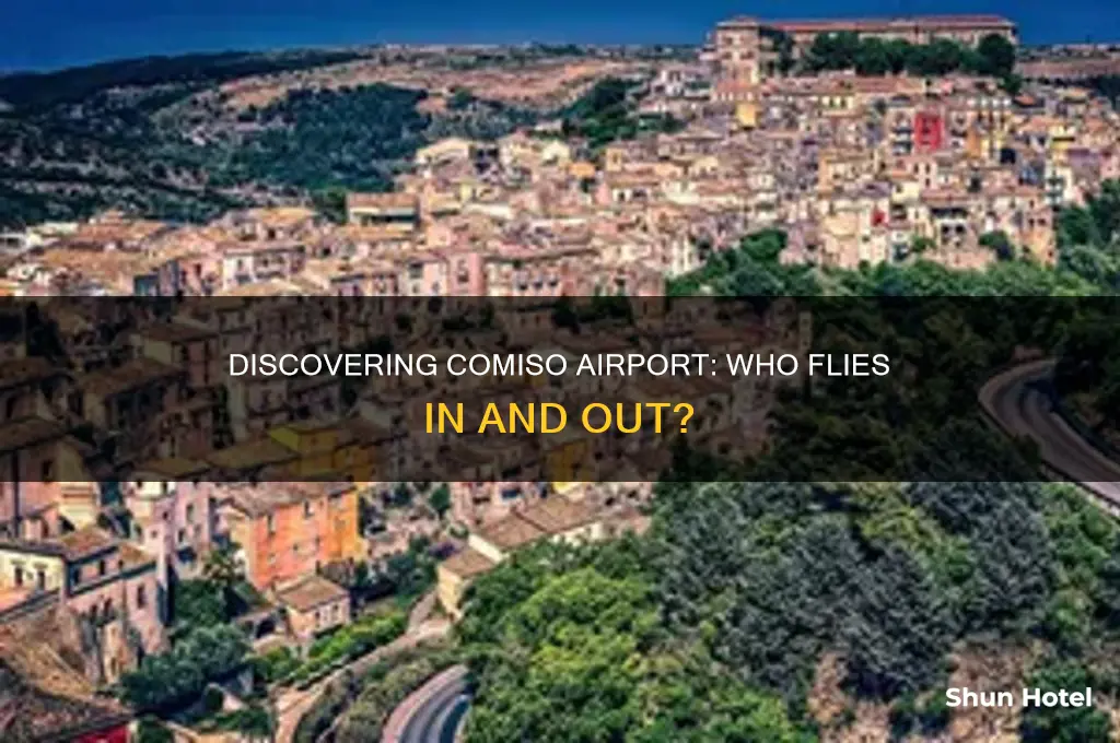 who flies to comiso airport