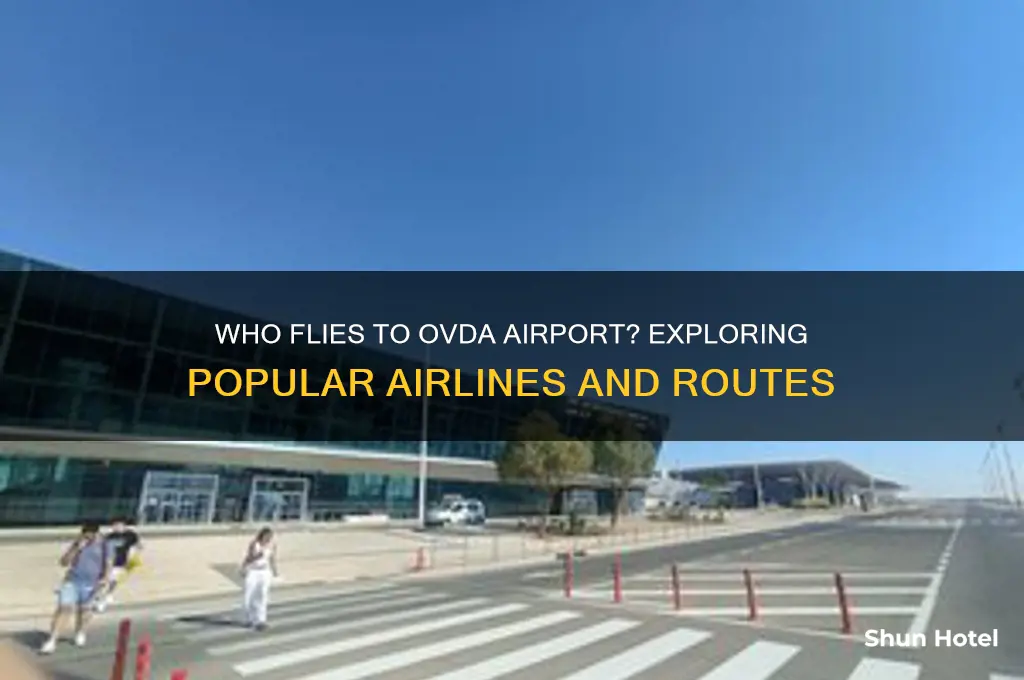 who flies to ovda airport
