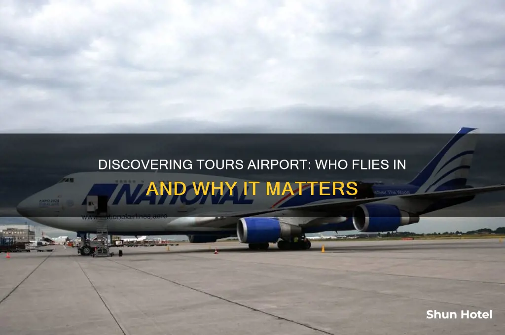 who flies to tours airport