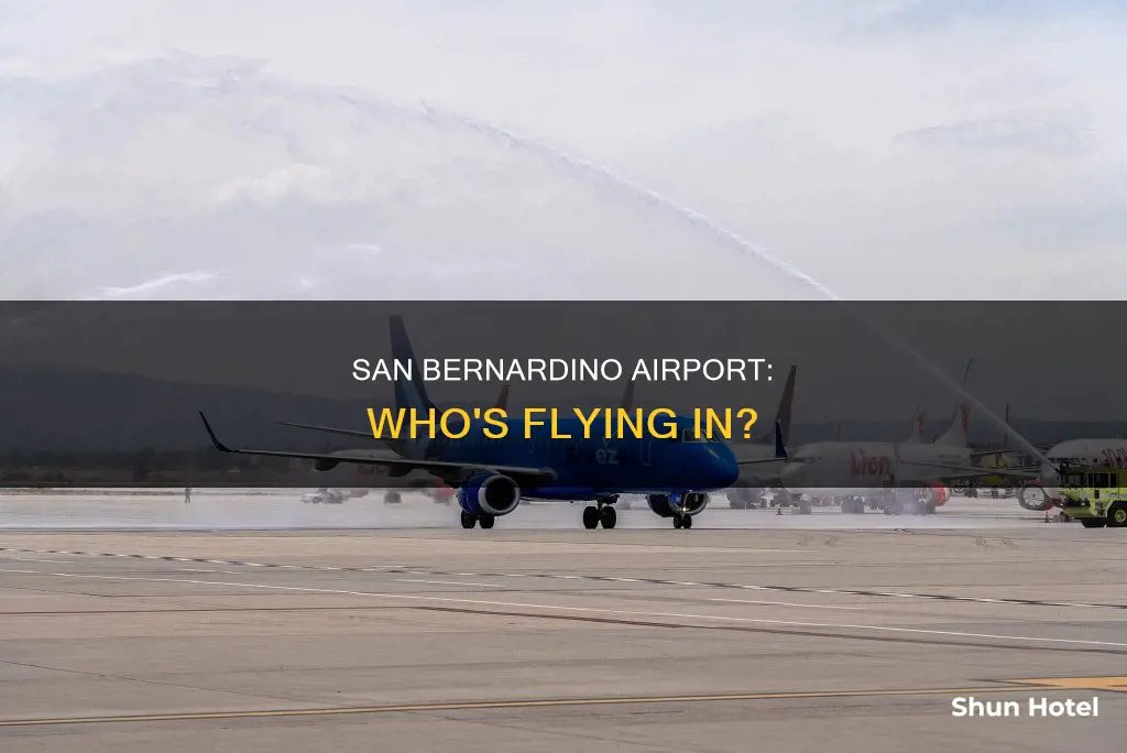 who flys into san berinedo airport