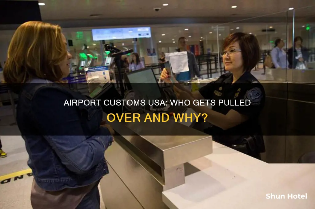 who gets pulled over at airport customs usa