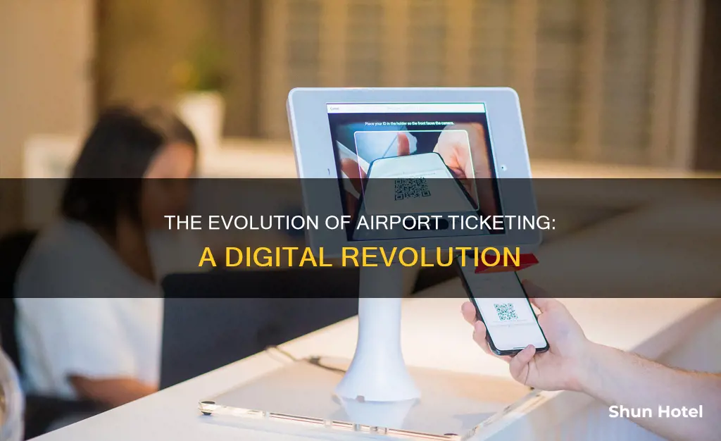 who incented electronic ticketing at airports