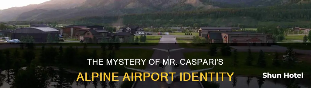 who is mr casparis airport alpine