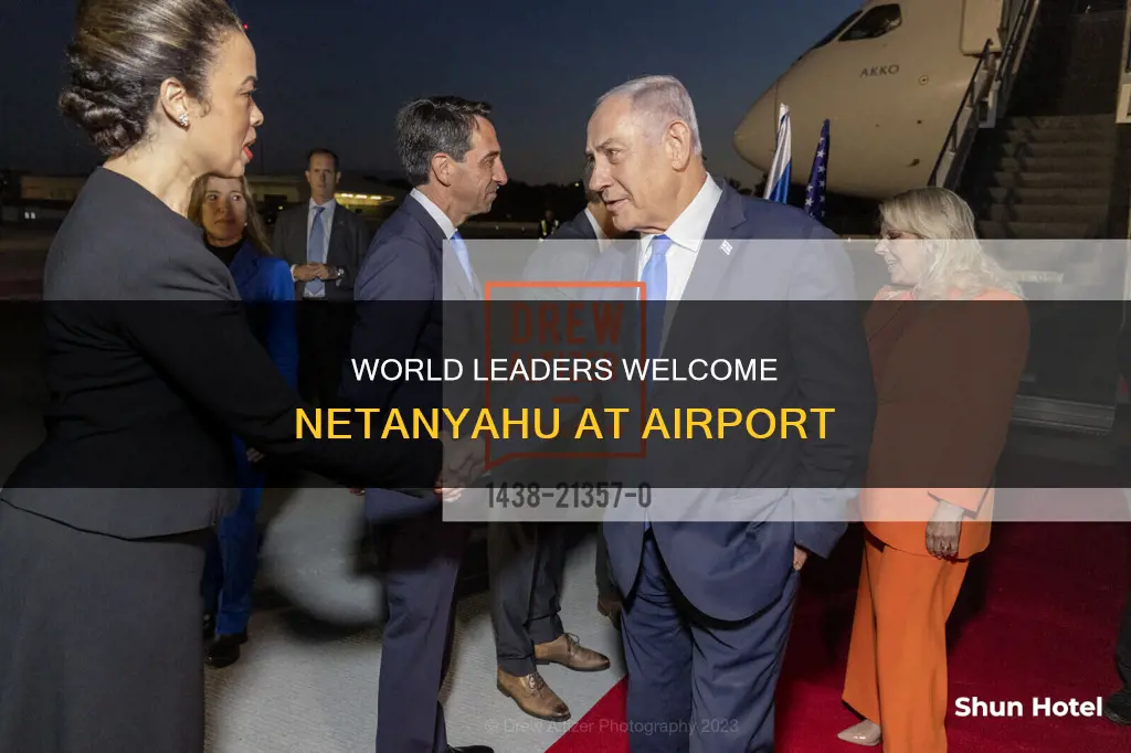 who met netanyahu at the airport