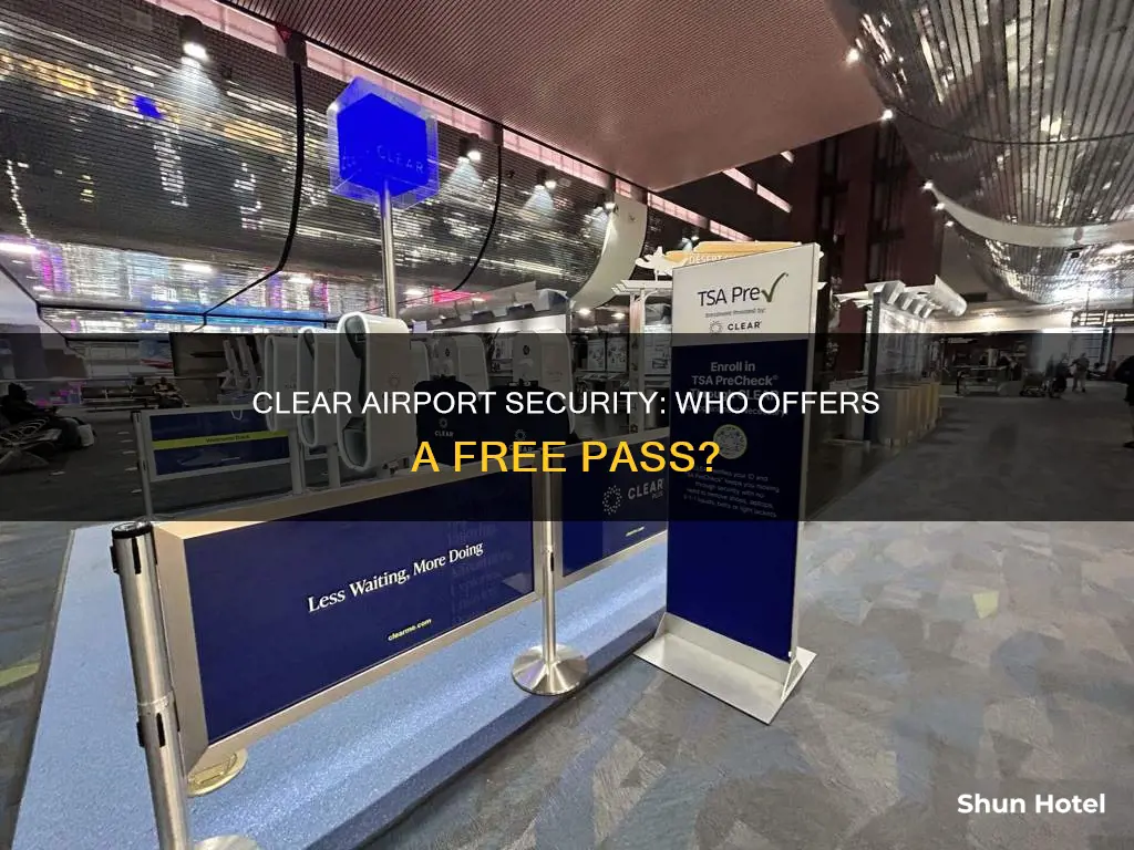 who offers free clear airport security