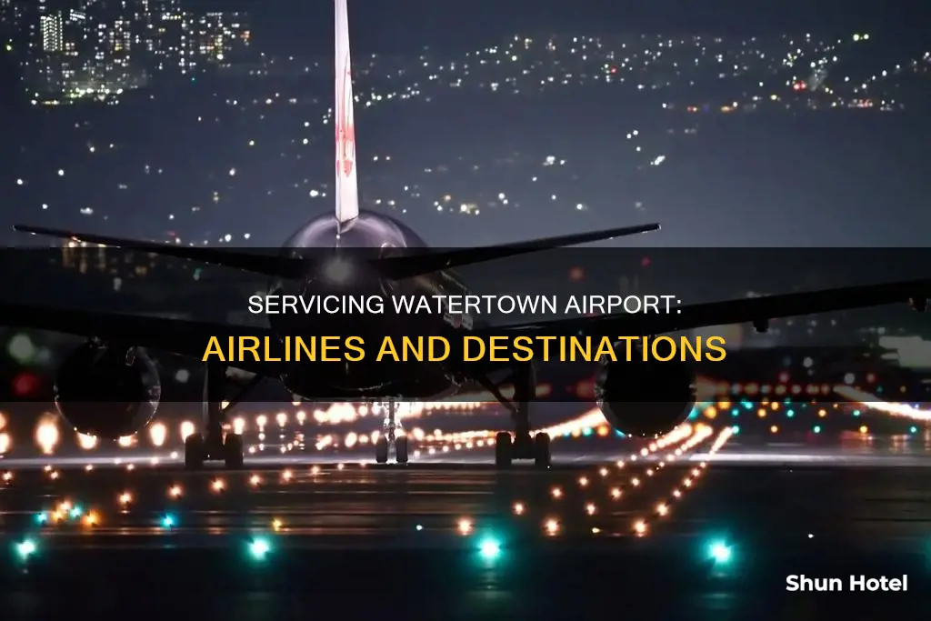 who services watertown new york airport
