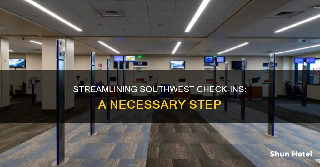 why airport check in required southwest