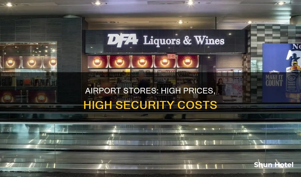 why airport stores charge so mich
