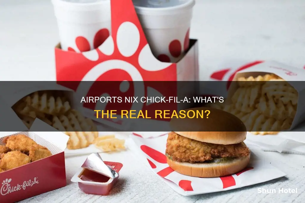 why airports denied chick fil a