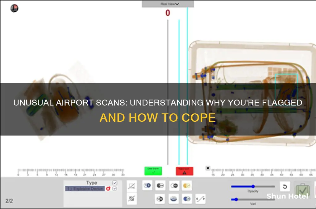 why am i getting weird airport scans
