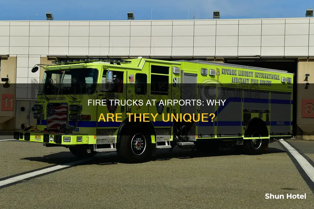 why are airport fire trucks different