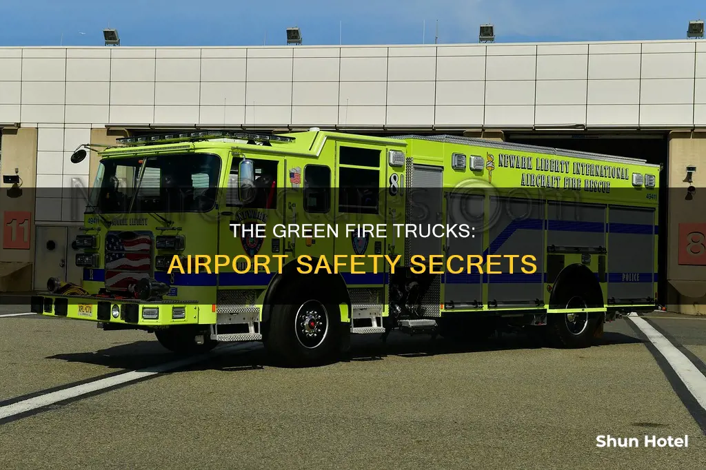 why are airport fire trucks green