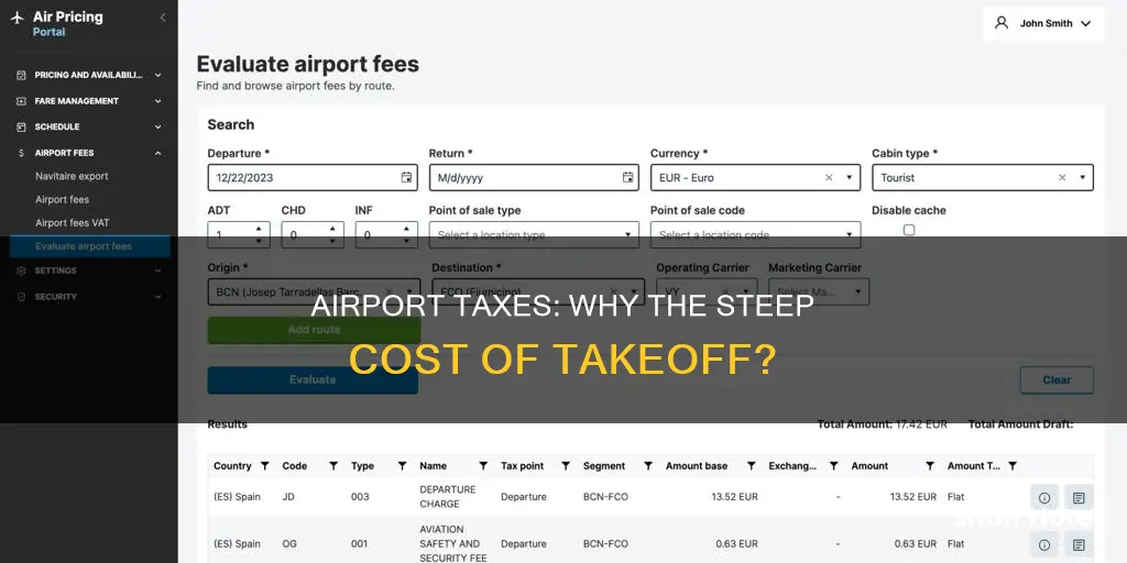 why are airport taxes so high