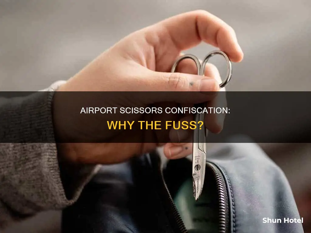 why are scissors taken at airports