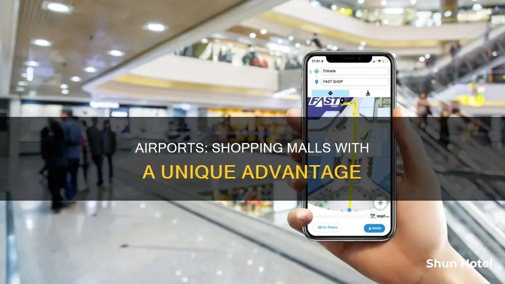 why are their malls in airports