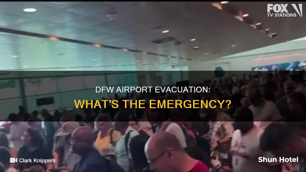 why are they evacuating dfw airport