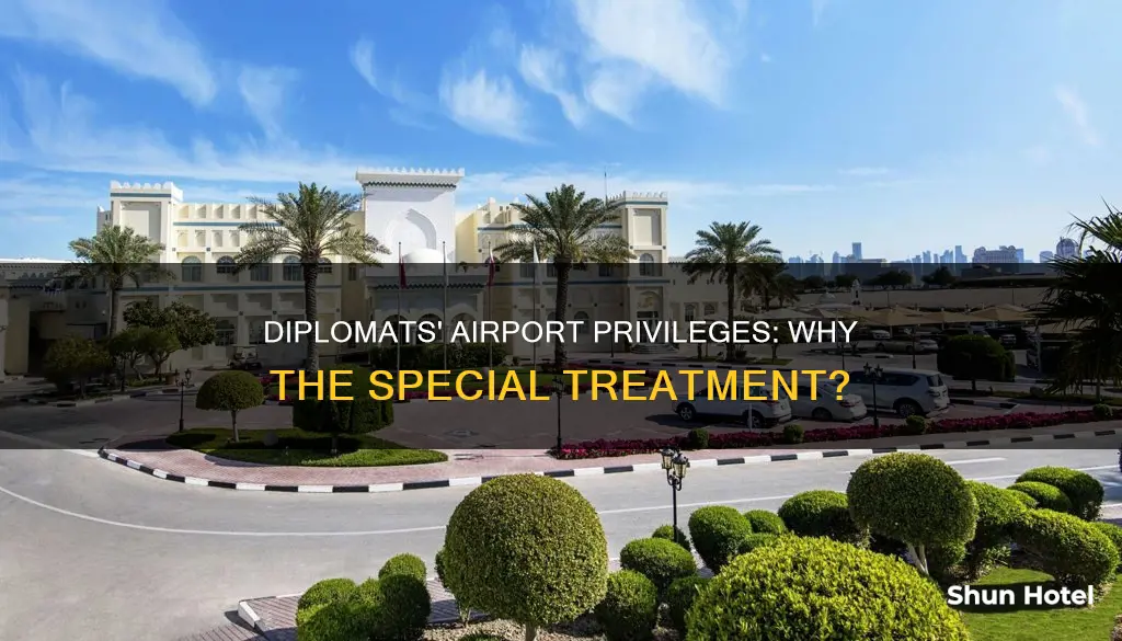 why can diplomats go through airports