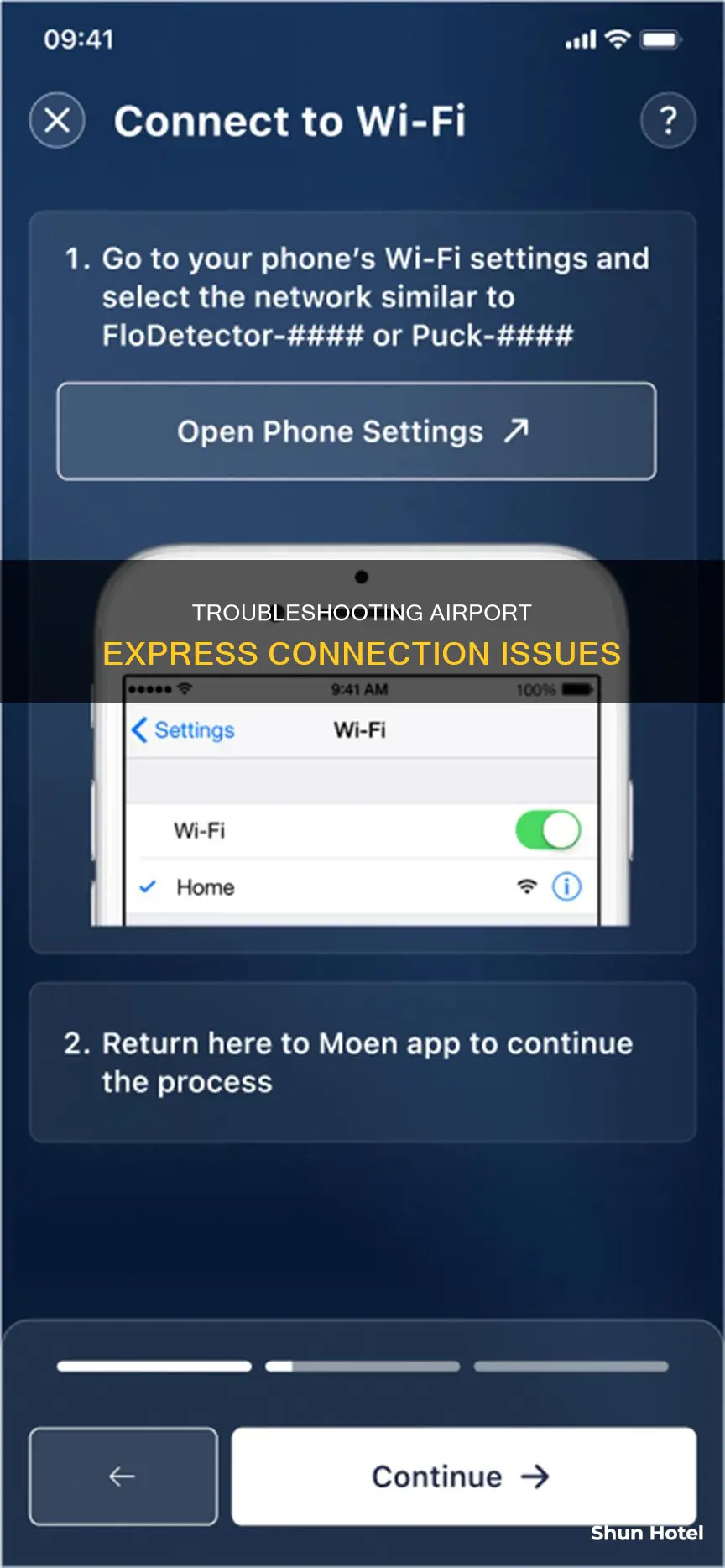 why can t i connect to my airport express