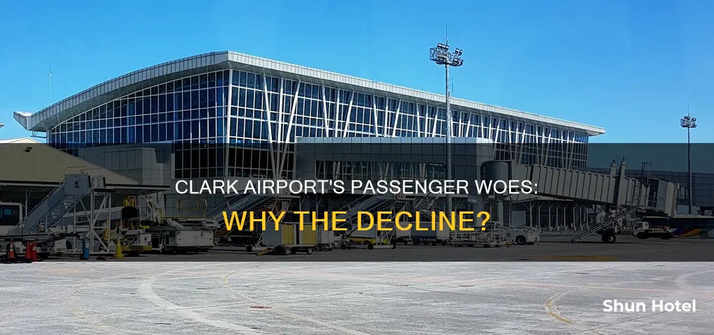 why clark airport has fewer passenegers
