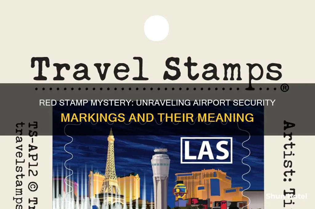 why did i get a red stamp at airport