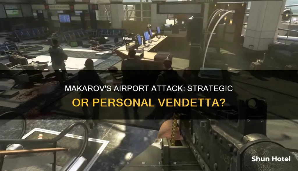 why did makarov attack the airport