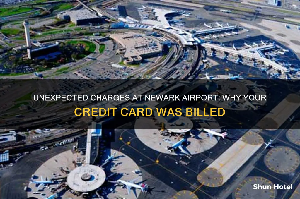 why did my credit card get charges newark airport