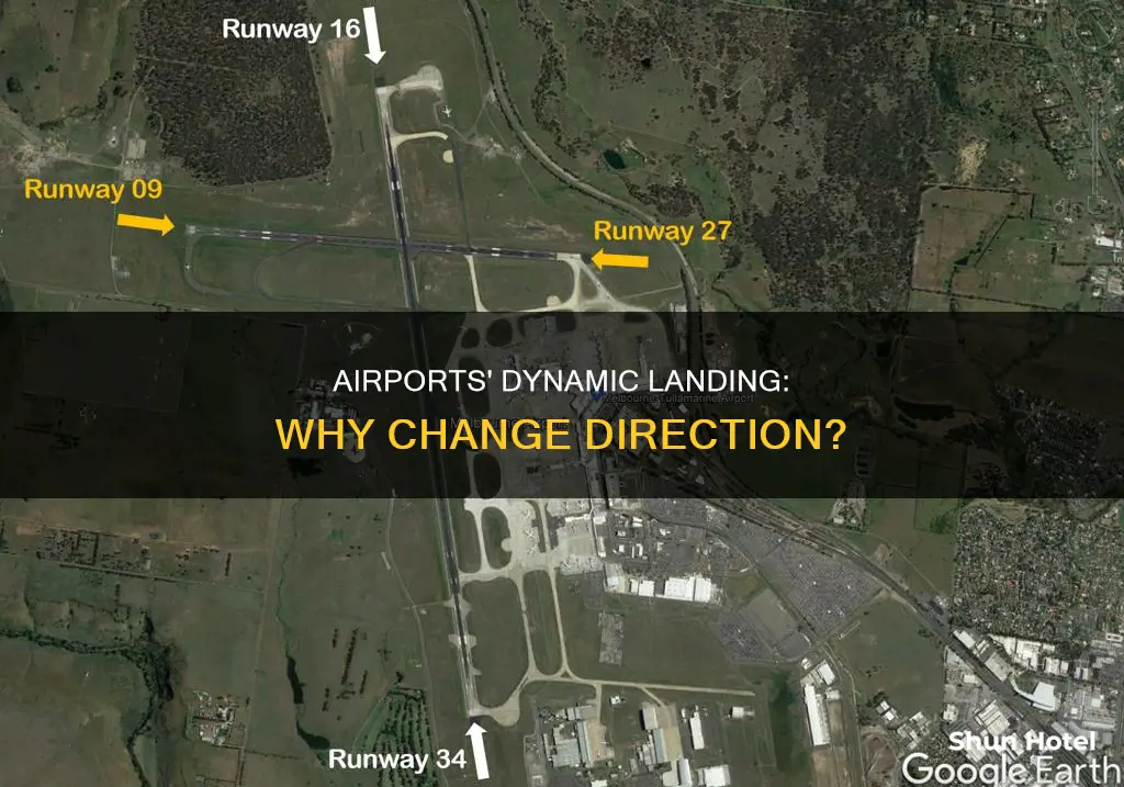 why do airports change landing direction