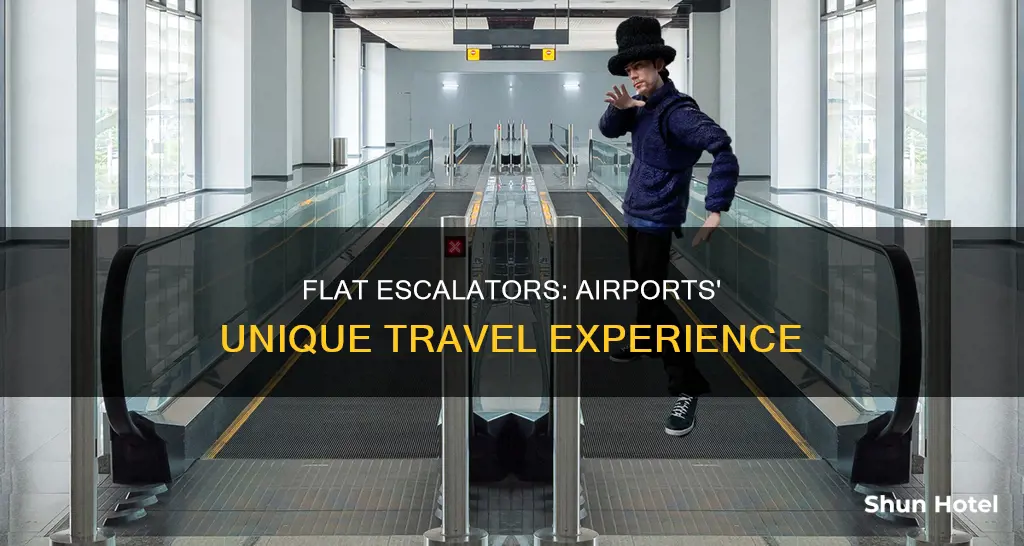 why do airports have flat escalators